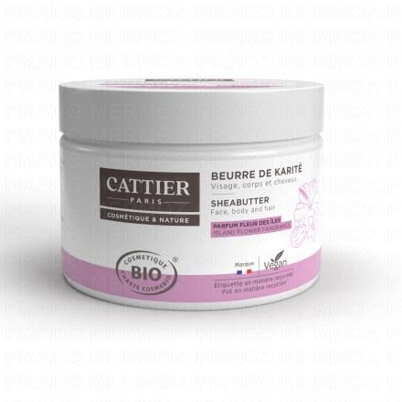 Beurre de karité parfum fleur des îles bio pot 100g