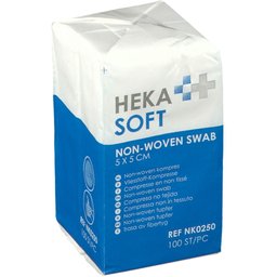 Hekasoft Compres Non-Tissé Non-Stérile 5x5cm