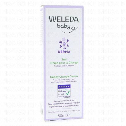 Baby - Derma Crème pour le Change à la Mauve Blanche bio tube 50ml