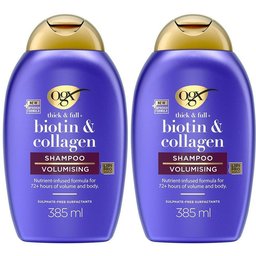 Ogx Shampooing Biotine & Collagene - Cheveux Fins - 385ml