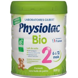 Physiolac Bio Lait De Suite 2ème Âge 800g
