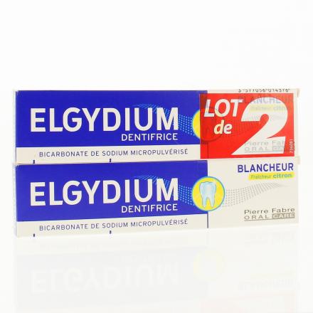 Lot de 2 dentifrices blancheur tube 75ml x 2