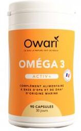 Oméga 3 Activ + 90 Unités - Pot 90 capsules de 0,71 g