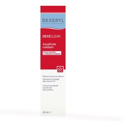 Dexeclear Aquafluide matifiant 40ml, pour peaux grasses à tendance acnéique. Sans parfum.