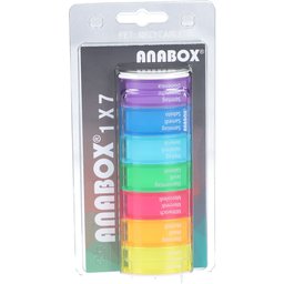 Anabox boîte à médicaments 1x7 couleurs assorties