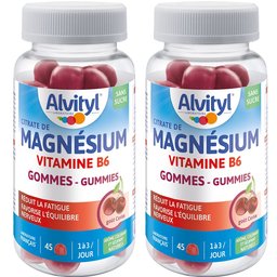 Alvityl Magnésium  Vitamine B6 Gommes Cerise