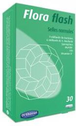 Flora Flash Selles Normales à l'Extrait de Myrtille 30 Gélules - Boîte 30 Gélules