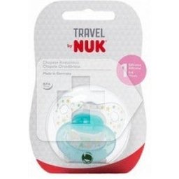 Sucette de voyage taille 1 silicone 1u 1u