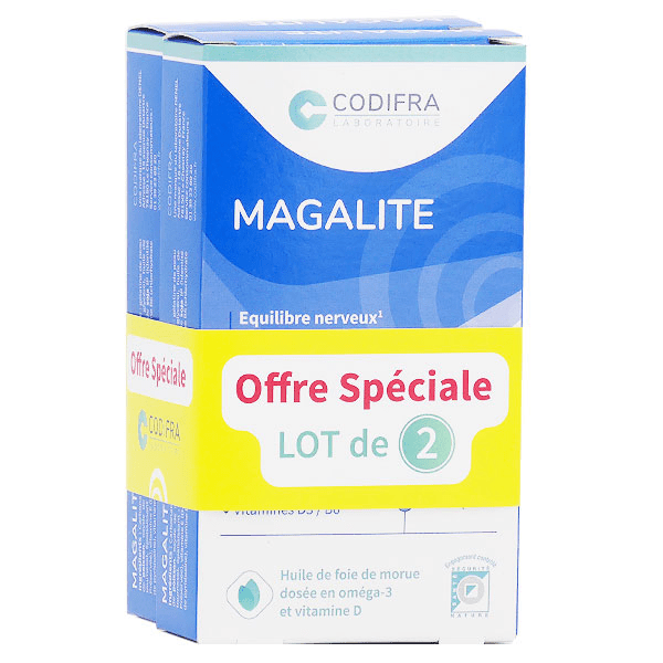 Magalite Stress et Fatigue Lot de 2 x 40 capsules