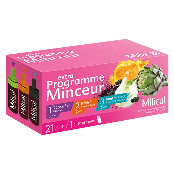 Extra Programme Minceur Détoxifie Brule Ventre Plat Cure de 21 jours