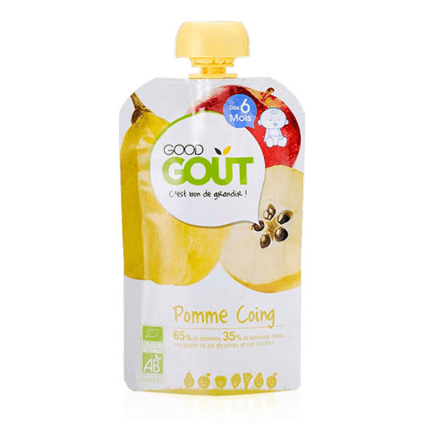 Gourde Compote de Fruits Pomme Coing +6m Bio 120g