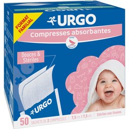 Compresses Absorbantes 7,5x7,5cm 50uts