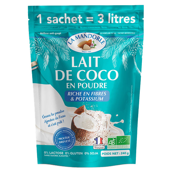 Lait de Coco en Poudre Bio 240g