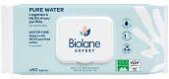 Pure Water Lingettes non Parfumées 60 Unités - Paquet 60 lingettes