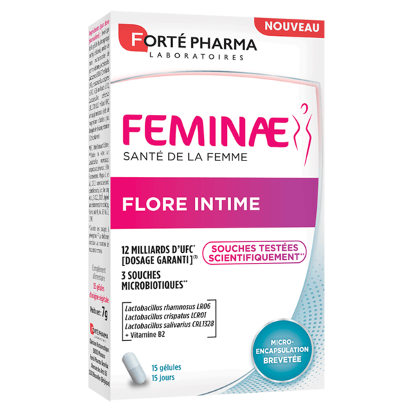 Feminae Flore Intime Probiotiques Vitamine B2 - 15 gélules