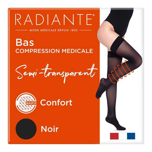 Microvoile Bas Auto-Fixants Basfix Classe 1 Long Taille 5 Noir