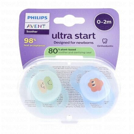 Ultra Start 0-2mois lot de 2 verte / bleue
