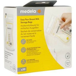 Sachets de conservation pour lait maternel à versement facile (50 pièces)