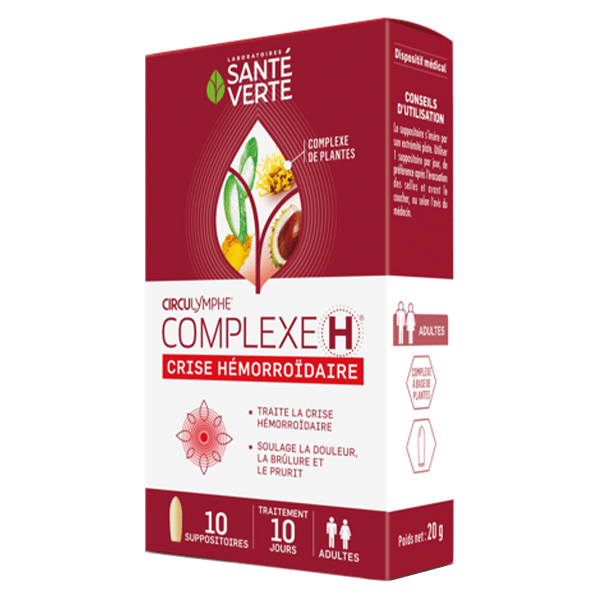 Circulymphe Complexe H 10 suppositoires