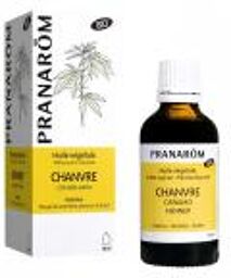 Pranarôm Huile Végétale Chanvre (Cannabis Sativa) Bio 50 ml - Flacon 50 ml