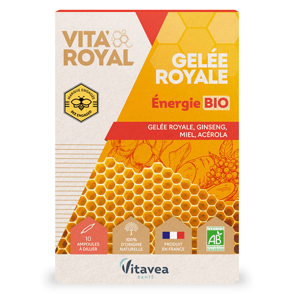Vita'Royal Gelée Royale Énergie Bio Vitalité 10 ampoules