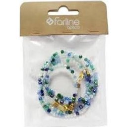 Cordão Óculos Cristais Azul 1 Unidade