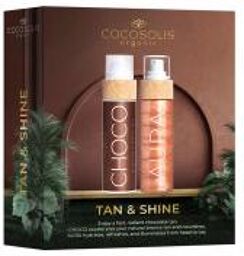 Choco Huile de Bronzage 110 ml + Aura Spray Brillance Peptide 100 ml - Coffret 2 produits