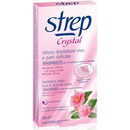 Bandes de cire dépilatoires Visage Cristal