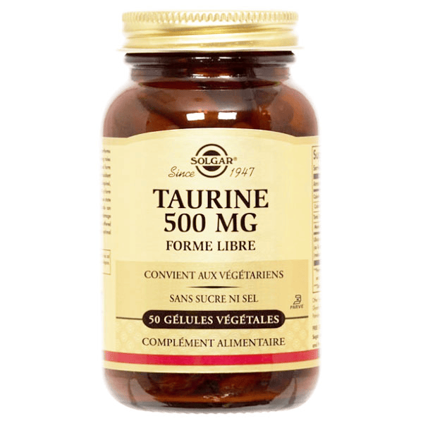 Taurine 500mg 50 gélules végétales