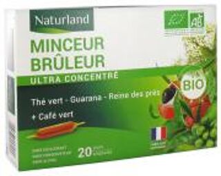 Minceur Brûleur Bio 20 Ampoules Buvables de 10 ml - Boîte 20 ampoules de 10 ml