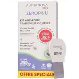 Kids Zeropou Kit Anti-Poux Traitement Complet