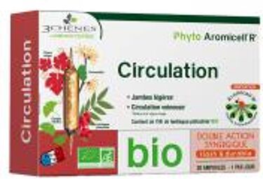 Phyto Aromicell'R Circulation Bio 20 Ampoules - Boîte 20 ampoules de 10 ml