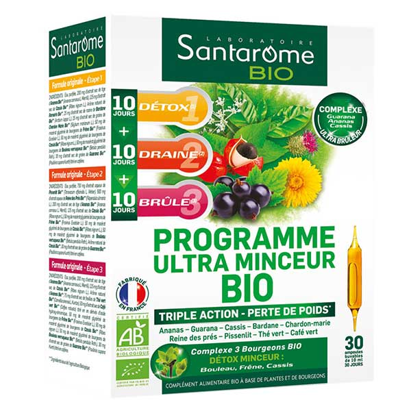 - Programme Ultra Minceur Bio - Perte de poids - 30 ampoules