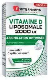 Forté Pharma Vitamine D Liposomale 2000UI - 30 Gélules (30 Jours) - Boîte 30 gélules