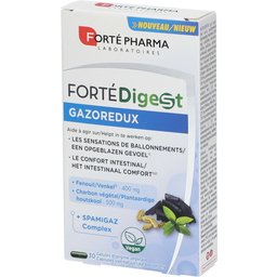 Forté Pharma FortéDigest Gazoredux - 30 gélules végétaliennes avec fenouil & charbon actif