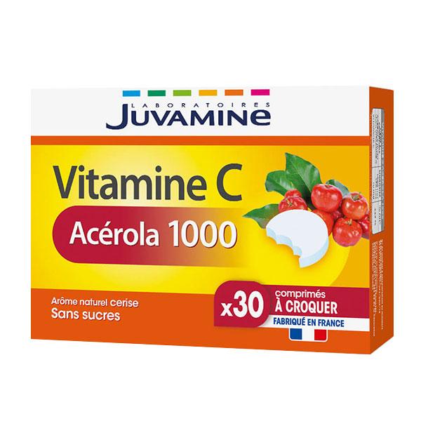 Vitamine C Acérola 1000 30 comprimés à croquer