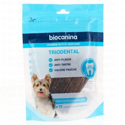 Hygiène Bucco-dentaire - Triodental Très petits chiens < 5kg lamelles x15