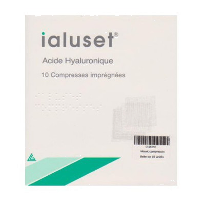 Ialuset Compresses à l'acide Hyaluronique boite de 10