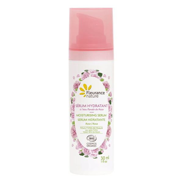- Sérum hydratant à la rose Bio - Flacon pompe 30 ml