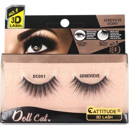 Doll Cat Cattitude 3D Lash Genevieve 1 Paire