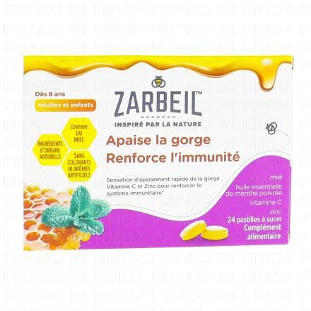 Apaise la gorge et renforce l'immunité x24 pastilles
