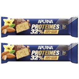 Apurna Barre Hyperprotéinée Moelleuse 32% Vanille-Amande