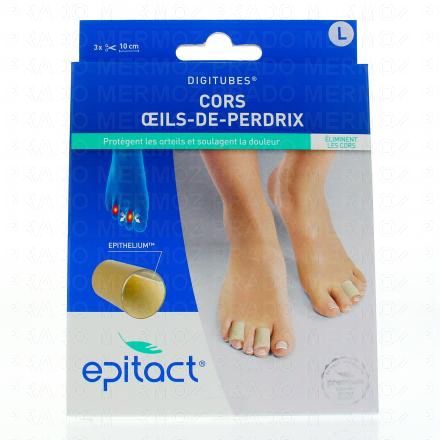 Digitubes épithélium 26 cors et oeils de perdrix lot de 3 large