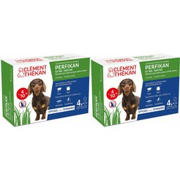 Clement Thekan Anti-Puces Anti-Tiques Chien 4-10kg 4 Pipettes