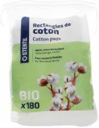 Rectangles de Coton 180 unités - Sachet 180 rectangles de coton
