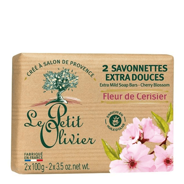 - 2 Savonnettes Extra Douces - Fleur de Cerisier 2 x 100g