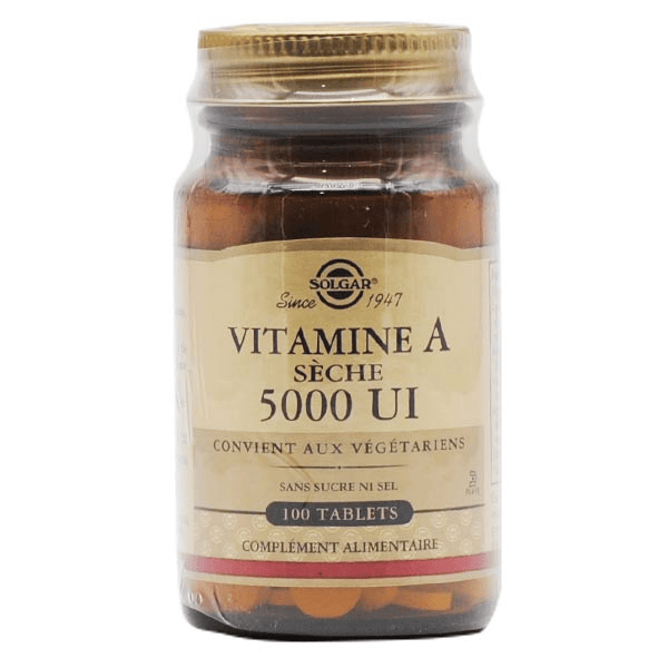 Vitamine A Sèche 5000UI 100 comprimés