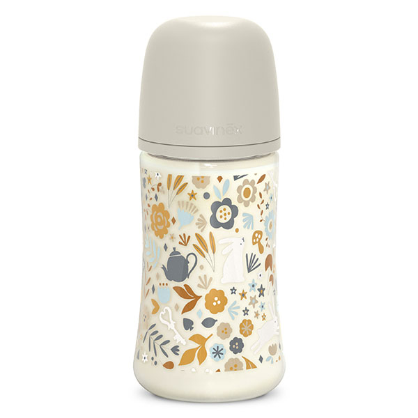Suavinex, Wonderland, Biberon Tétine SXPro M - Wonderland Beige - 270ml