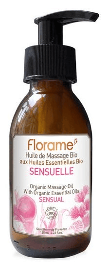 Aromathérapie Huile Massage Sensuelle Bio 120ml