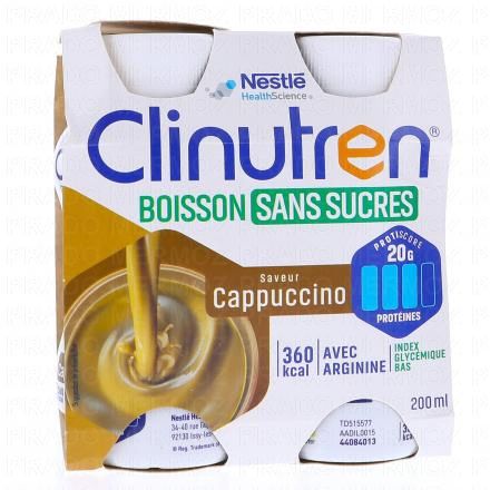 Boisson sans sucres Cappuccino 4x200ml